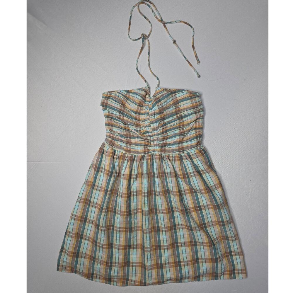 American Eagle Plaid Halter Mini Dress Size XS